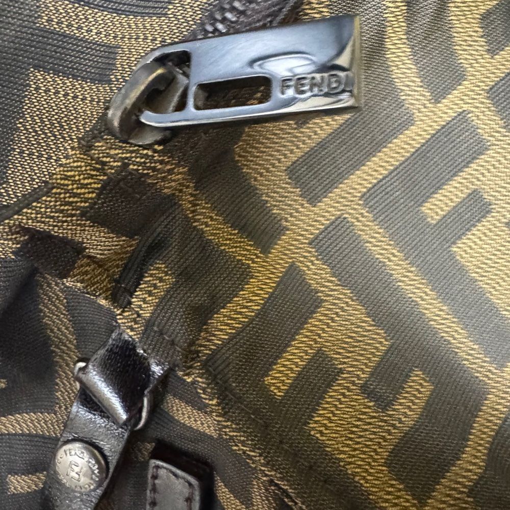 Fendi Brown and Black Zucca Tote - Picture 14 of 16